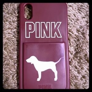 PINK Victoria’s Secret wallet iPhone X case
